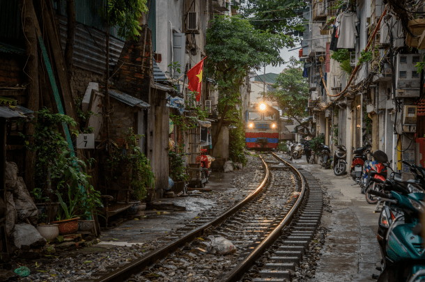 Hanoi train street