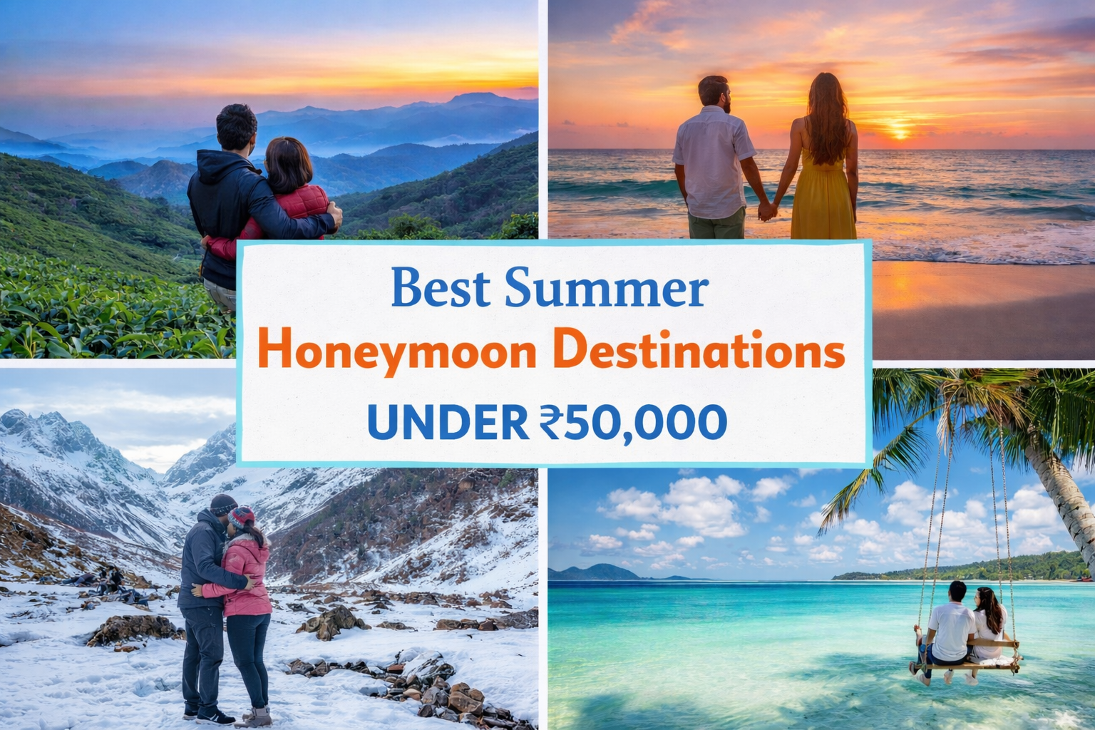 Best Summer Honeymoon Destinations Under ₹50,000