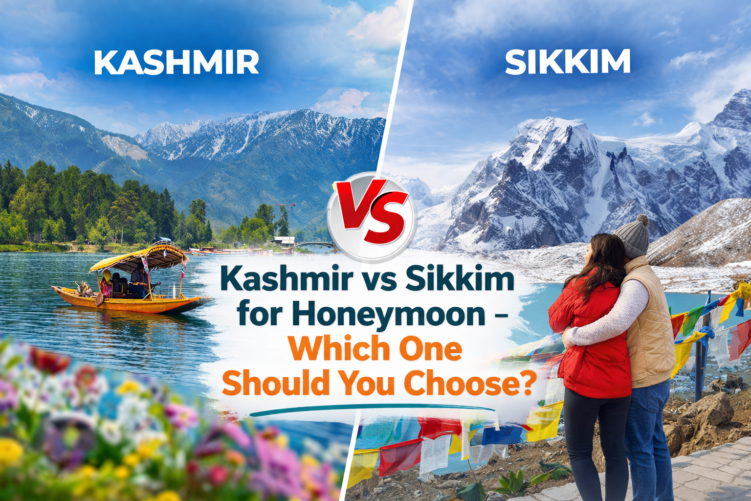 Kashmir vs Sikkim for honeymoon