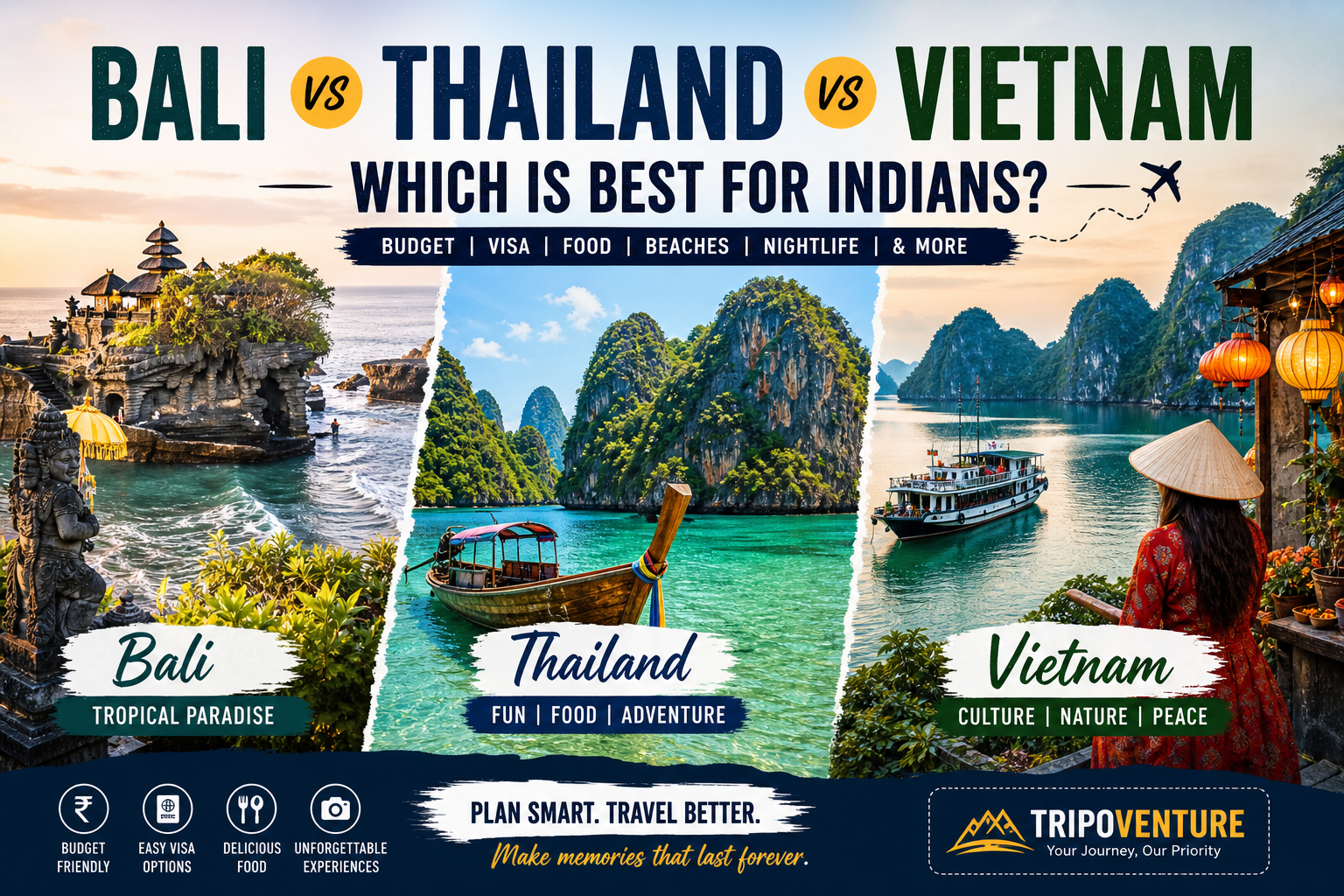 Bali vs Thailand vs Vietnam for Indians