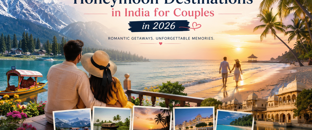Best Honeymoon Destinations in India for Couples in 2026